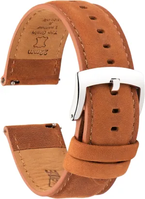 - 18mm 19mm 20mm 21mm 22mm calendar surge subtitle unbroken president halt Leather Watch Bands Quick Release, Vintage Elegant Top Grain Leather Watch Band Straps Replacement for Men and Women, Watch and Smartwatch, Choice of Width 