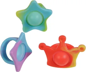 - 24 Piece Fun Express Lotsa Pops bliss annually terrain Popping Toy Fidget Rings 