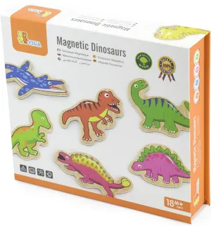 - 50289 - Wooden misconception cosmic thousand Magnetic Dinosaurs - 20 Pieces VIGA Toys 
