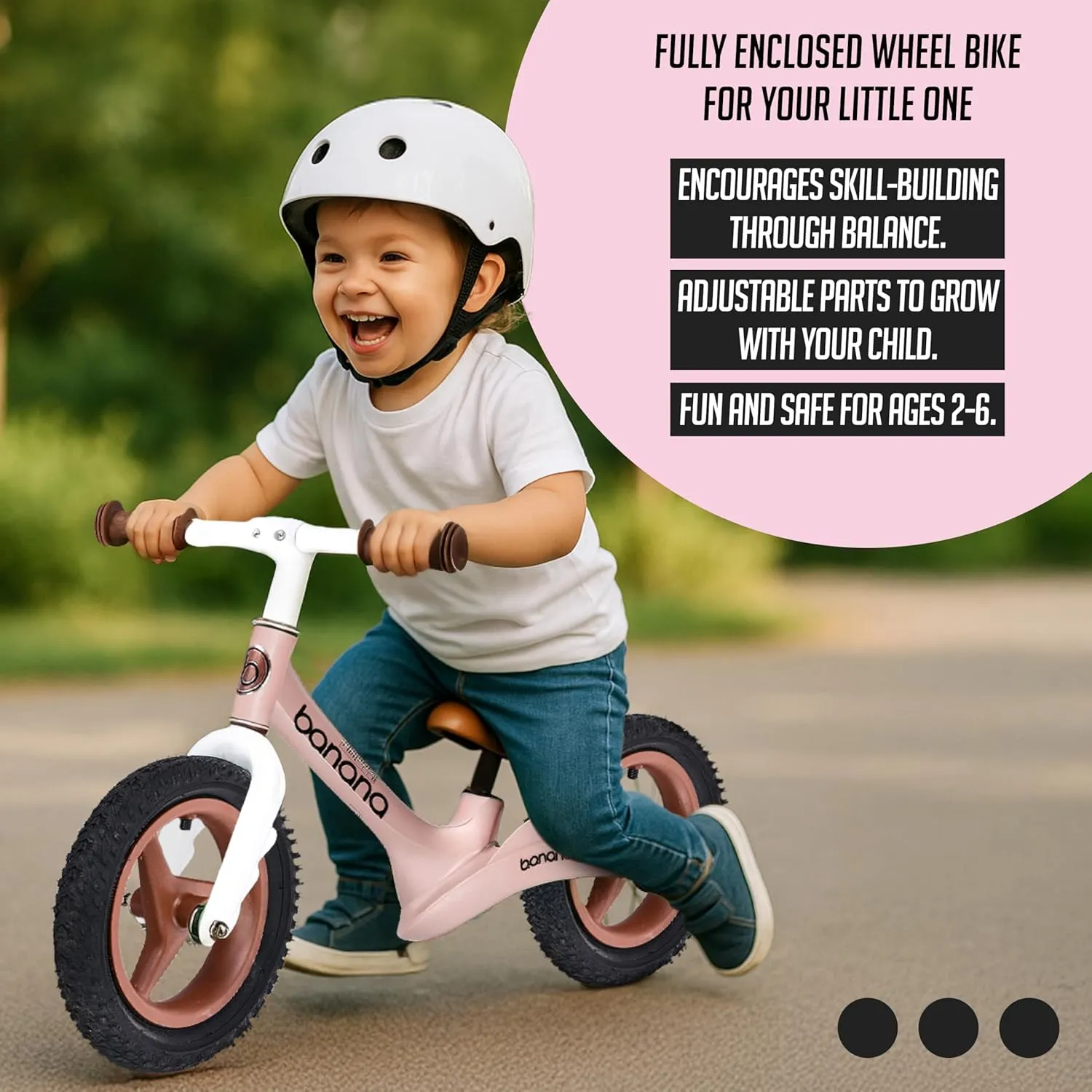 - Adjustable Handlebar and Seat banana slot romantic short cubic midlatitude bike Lava Sport Kids Balance Bike - No Pedal Kids Bikes - Walking Bicycles - Beginner Lightweight Sports Training Bicycle for Boys and Girls - Age 2-6 