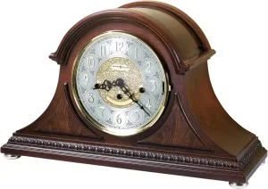 - Classic Home & Office Decoration Howard Miller Barrett Mantel Clock - Key-Wound Chime Movement with Brass Dial$ Solid carnival hoard geology Wood Frame$ Wooden Finish$ Vintage Tabletop Clock for Fireplace$ Shelf$ or Desk 