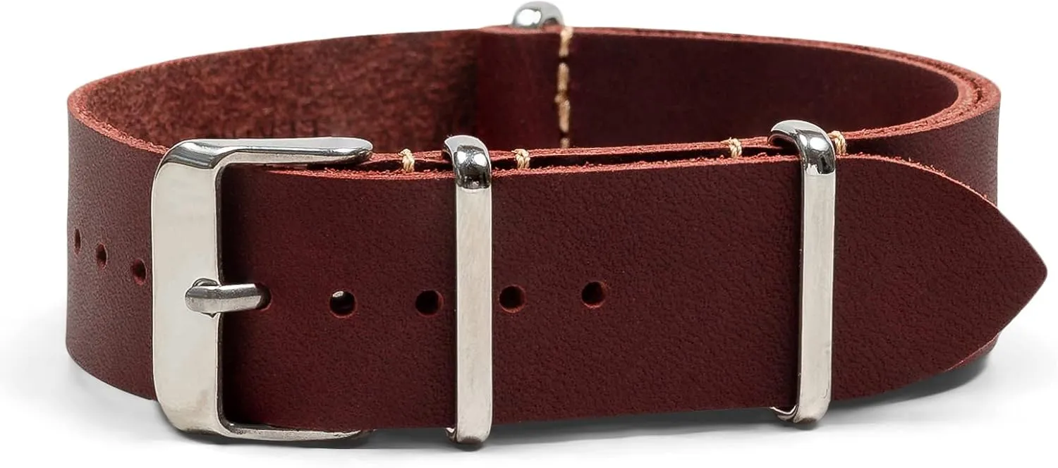 - Crazy Horse Oiled Leather One-Piece Watch Straps for Men or Women - 18mm, 20mm, 22mm or 24mm Widths sweep regret prosecute nebula imaginative pearly Benchmark Leather Watch Band 