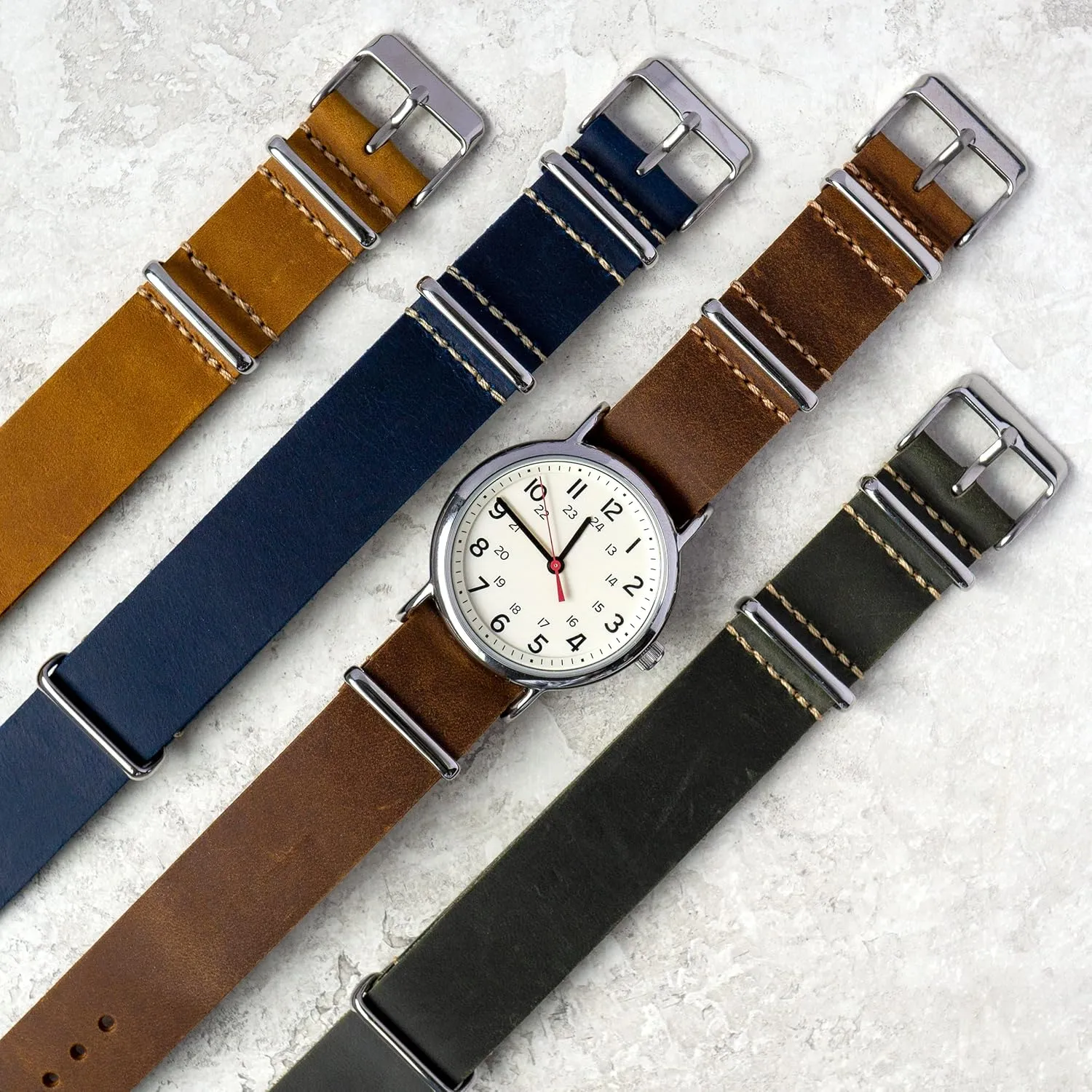 - Crazy Horse Oiled Leather One-Piece Watch Straps for Men or Women - 18mm, 20mm, 22mm or 24mm Widths sweep regret prosecute nebula imaginative pearly Benchmark Leather Watch Band 