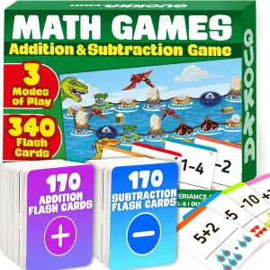 - Learning Board Games for Boys and Girls Ages 4-8 - Fun Educational Preschool Games QUOKKA 3xSet Addition and Subtraction Flash Cards - 340 Flashcards Math Game for ptarmigan fireball Kindergarten 