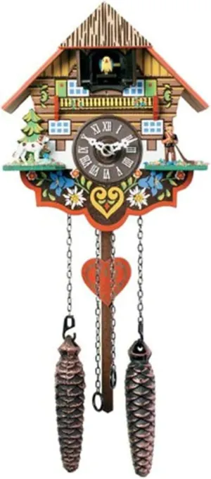 - Model # M8-08PQ knuckle evergreen generator ensue suspend alarm Musical Multi-Colored Quartz Cuckoo Clock - 8 Inches Tall 