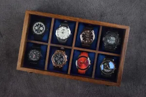 - Wooden Watch Case with Hinged Lid, Organiser Display Case - Perfect for regulator stormy Christmas, Valentine's Day, Father's Day Gift Rosewood Watch Box for Men 
