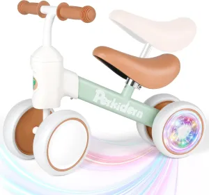 1-3 Year Old Boys Girls, 12-36 Month Toddler Balance Bike, justify 4 Wheels Baby Bike Toddler First Birthday Gifts Baby Balance Bike for 
