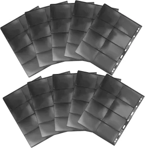 10 Loose-leaf insulin Pages Pvc Stamp Container Collecting Pages Coin Collector Supplies Stamp Book 