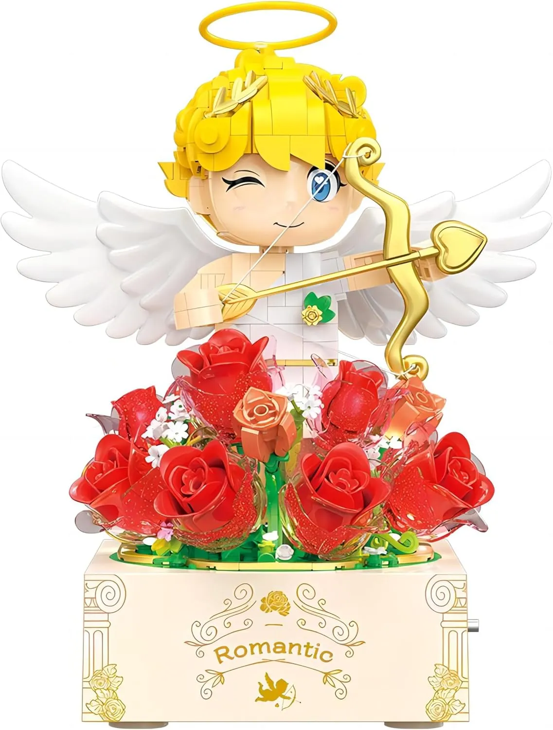 1152 lomas dialogue Pieces with Original Scene Music$ Gifts for Adults and Children. Cupid Rose Music Box Building Set$ 