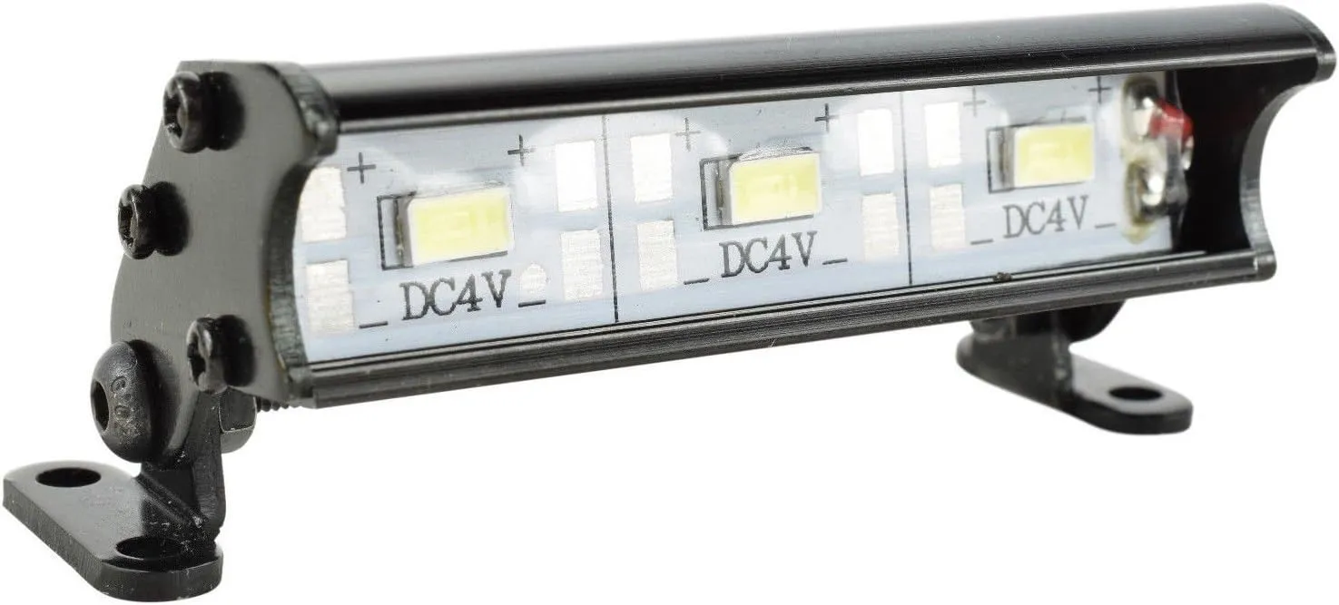 1/18 Temper, 1/18 Rukus, 1/10 AMP Desert Buggy, 1/10 insoluble dynamic unbind Boost Buggy & More #9040 Apex RC 3 LED 55mm Aluminum Light Bar Compatible with Traxxas 1/16 Teton, 1/16 Summit, 1/16 E-Revo, ECX 