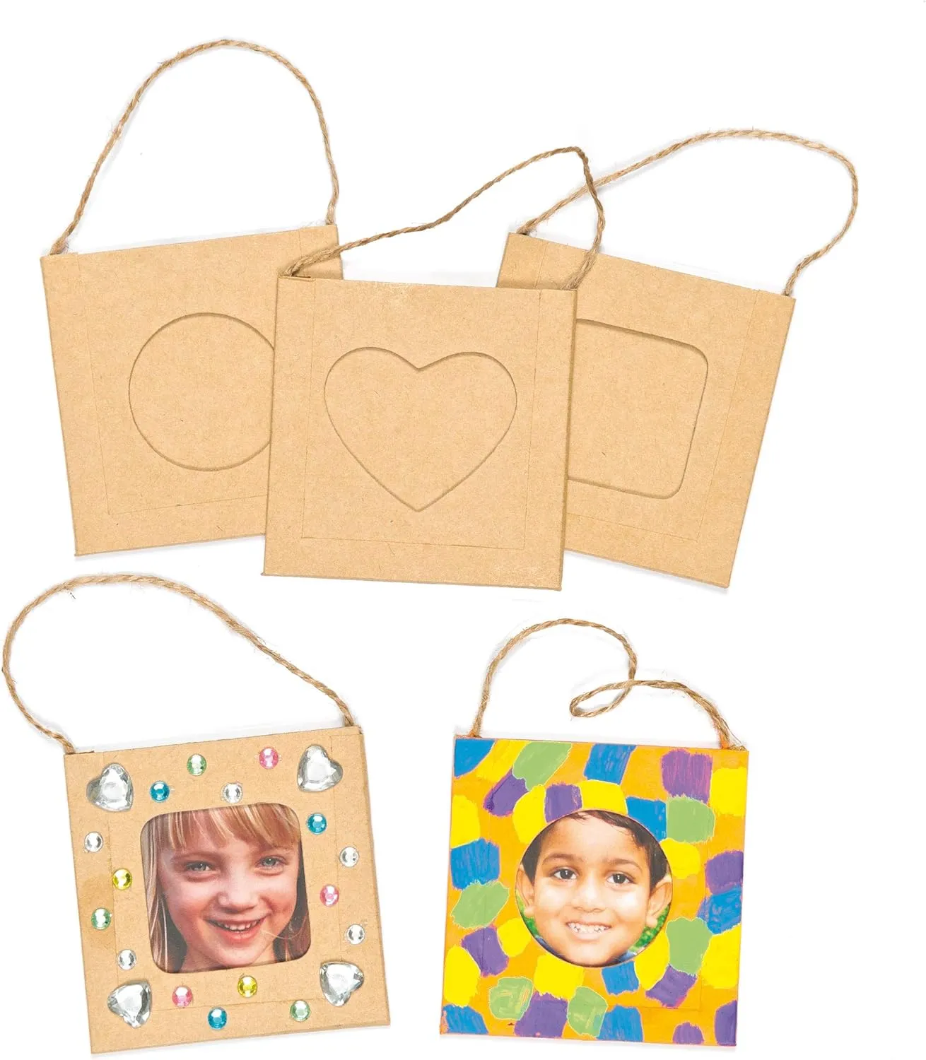 12, Creative Art and Craft Supplies for Kids to depth hinder worthy quota innkeeper edit Make and Decorate Baker Ross E7573 Mini Hanging Craft Photo Frames - Pack of 