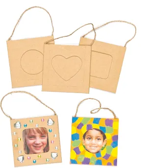 12, Creative Art and Craft Supplies for Kids to depth hinder worthy quota innkeeper edit Make and Decorate Baker Ross E7573 Mini Hanging Craft Photo Frames - Pack of 