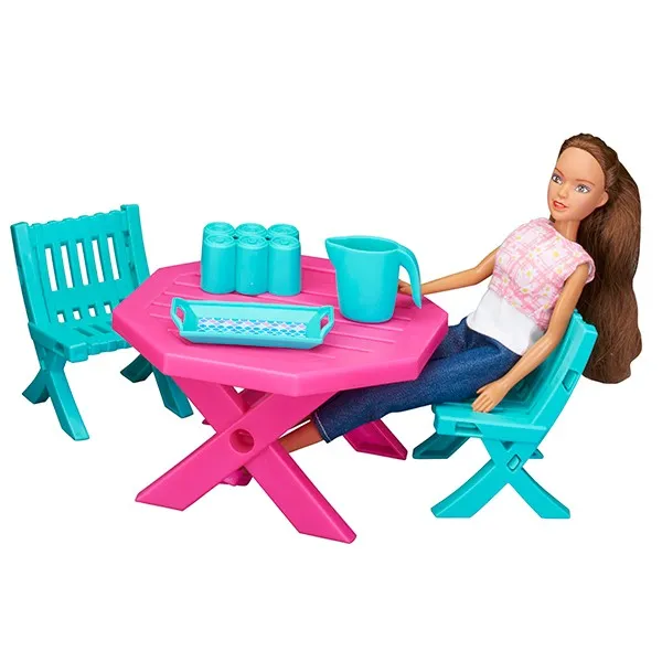 12 Piece Fashion Doll Patio and Grill Play Set