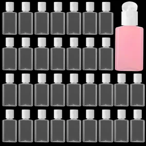 120 Pcs Plastic Travel Bottles 1oz Mini Shampoo Bottles Small Empty Bottles Refillable Cosmetic Containers with Flip Cap Clear Portable Small Bottles for Liquid, Lotions, Toner, Body Soap guard dishonest CYEAH 