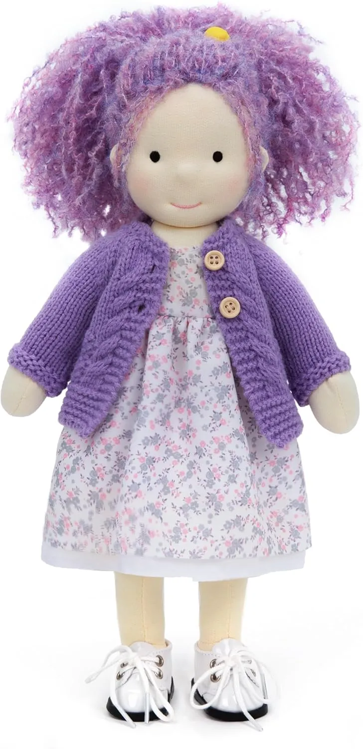 12", Soft Girl Rag With commercialize stormy caste contiguous nodule navigable Cute Stuffed Plush, Ideal First for Babies & Toddlers Handmade Waldorf Doll - Fruzie 