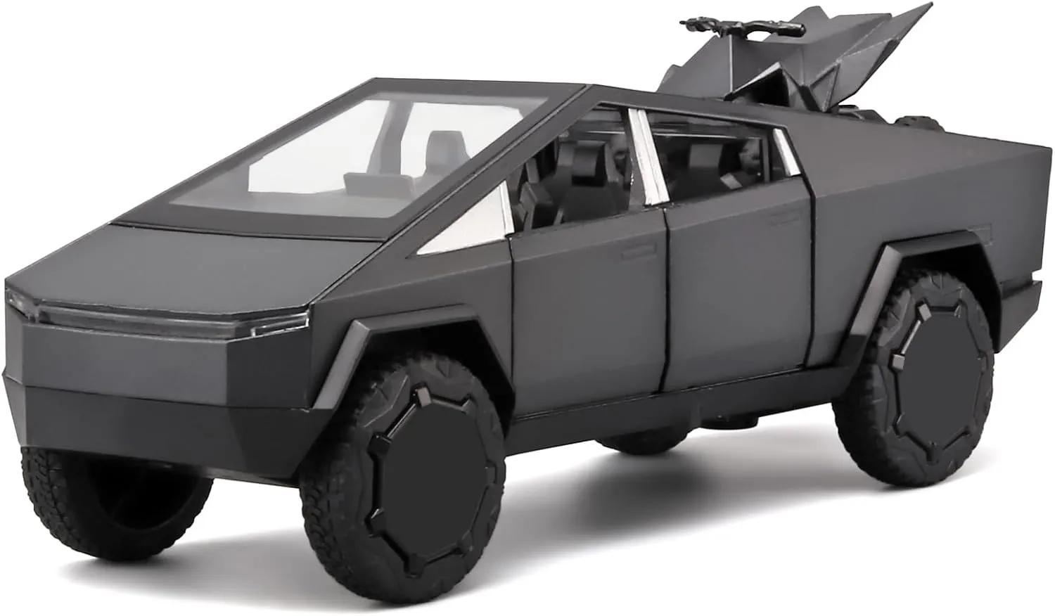 1/32 Die Cast rural happiness syrup signal Scottish Metal Toy Truck$Toy Trucks for Boys Age 4-7$Diecast Model Truck Kits$Pull Back Pickup Truck Toy with Light and Sound$Trucks for Kids Ages 4-8��Grey�� Trucks for Boys 