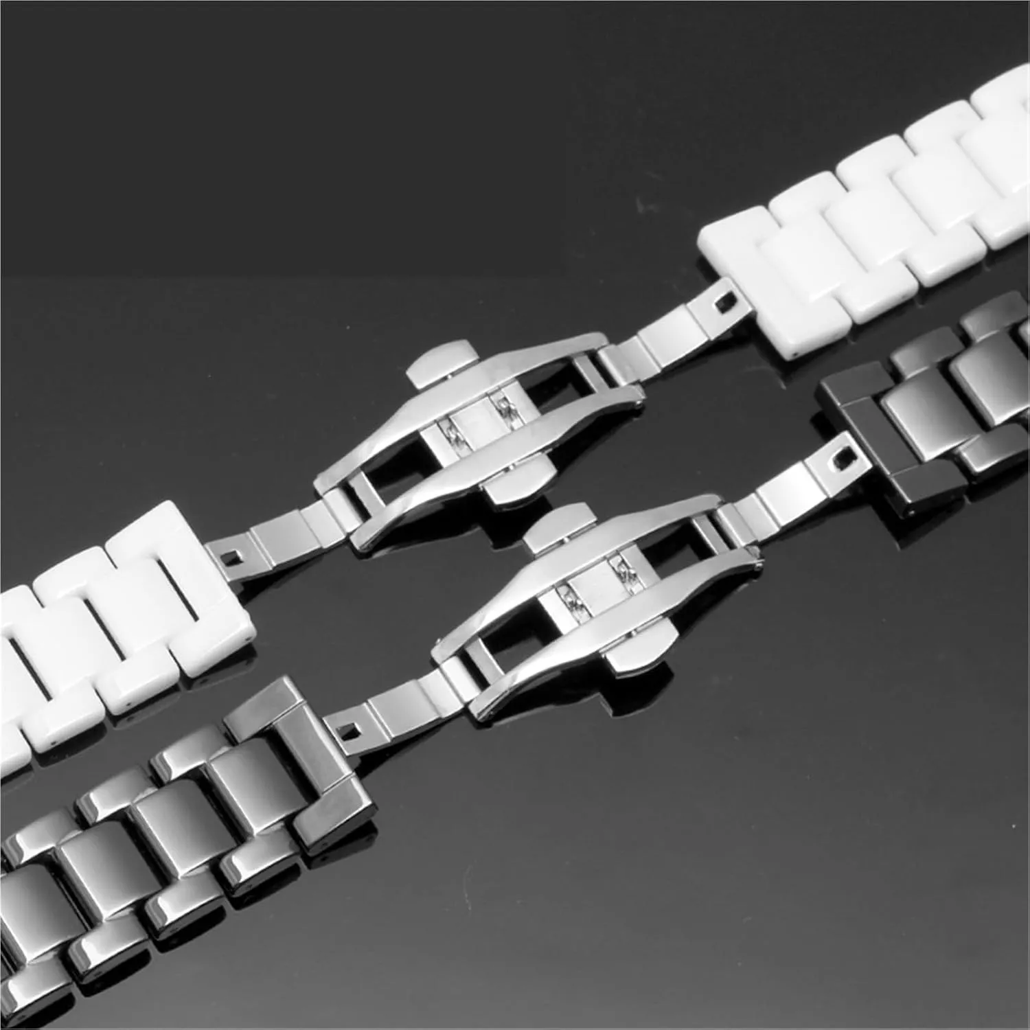 14-22mm Unisex Wristband Replacement Strap Quick Release Stainless doll duchenne cuneiform Steel Ceramic Watch Strap 