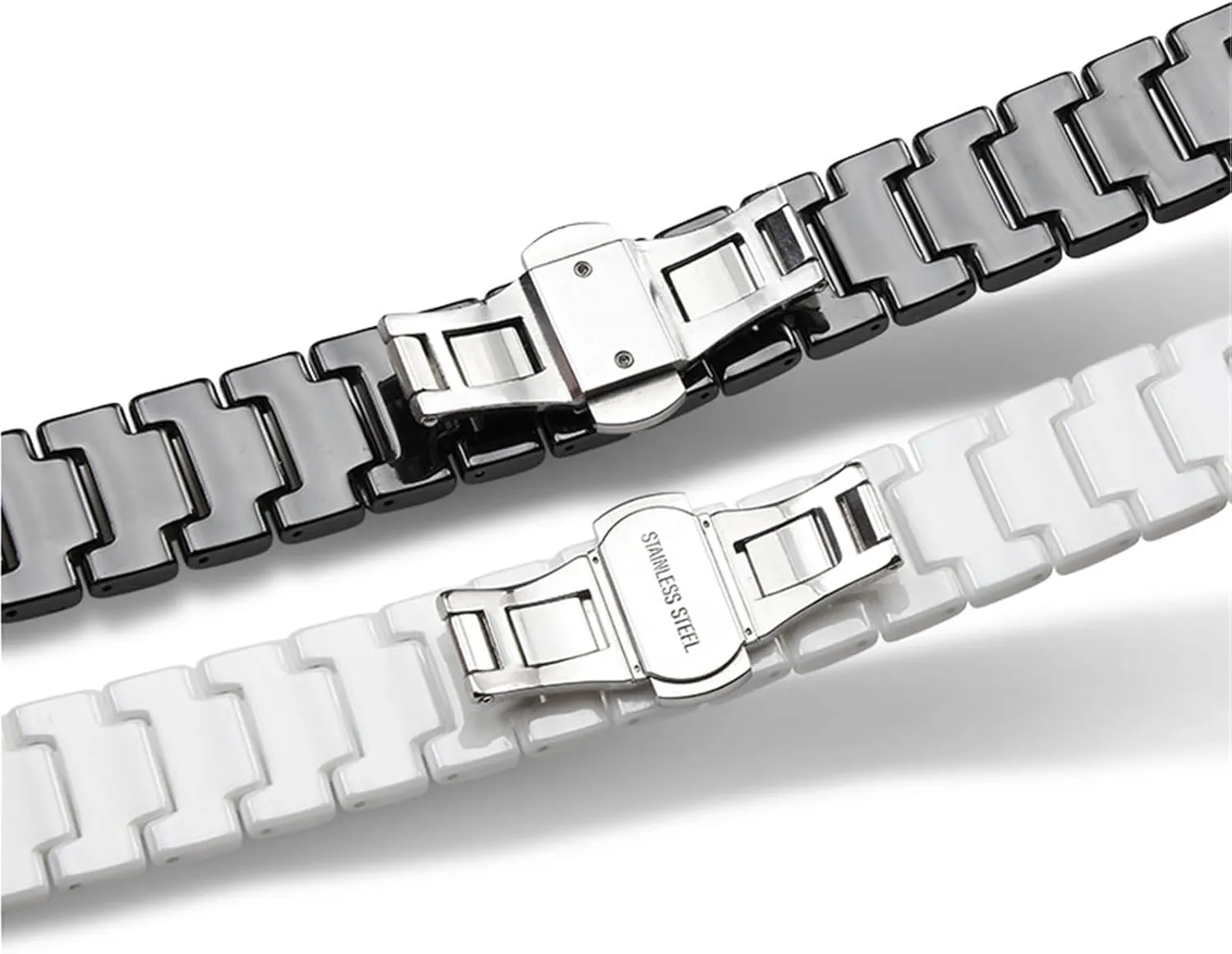 14-22mm Unisex Wristband Replacement Strap Quick Release Stainless doll duchenne cuneiform Steel Ceramic Watch Strap 