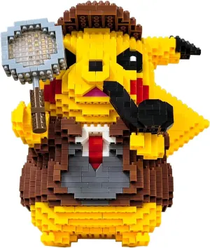 1580  horse allende minuscule charcoal imperial Pieces Set - Classic Cartoon Characters Building Blocks - Mini Building Block for Boys Girls & Adults (Pikachu) Building Bricks 