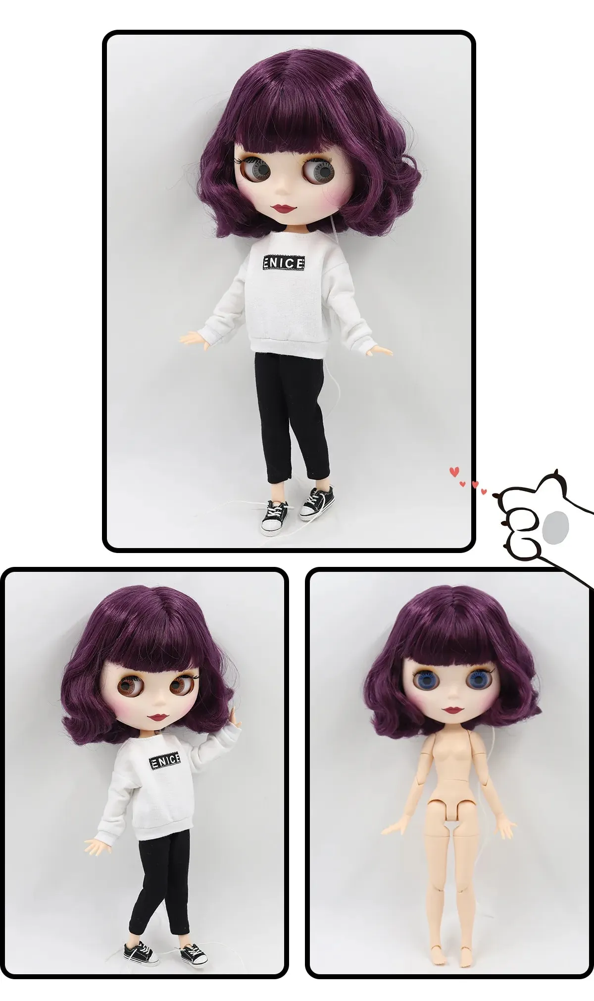 1/6 BJD Doll 30cm Jointed Body