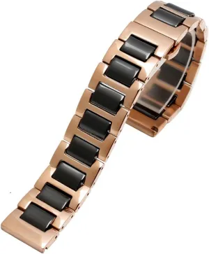 18 20 22mm strap fashion watch wristwatch band For women man Ceramic Bracelet stainless brim translucent challenge steel combination watchband 12 14 15 16 