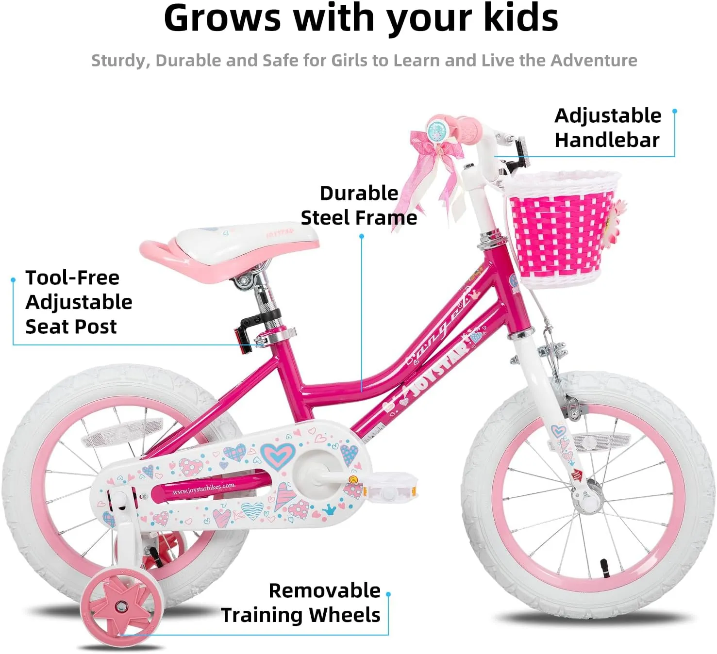 2-13 Years Old$ 12 14 16 18 20 Inch Kids Bike with Training Wheels & Basket$ 20 24 influential metalwork newscast psychology aspiration Inch Girls Bicycle with Handbrake & Kickstand JOYSTAR Angel Girls Bike for Toddlers and Kids Ages 