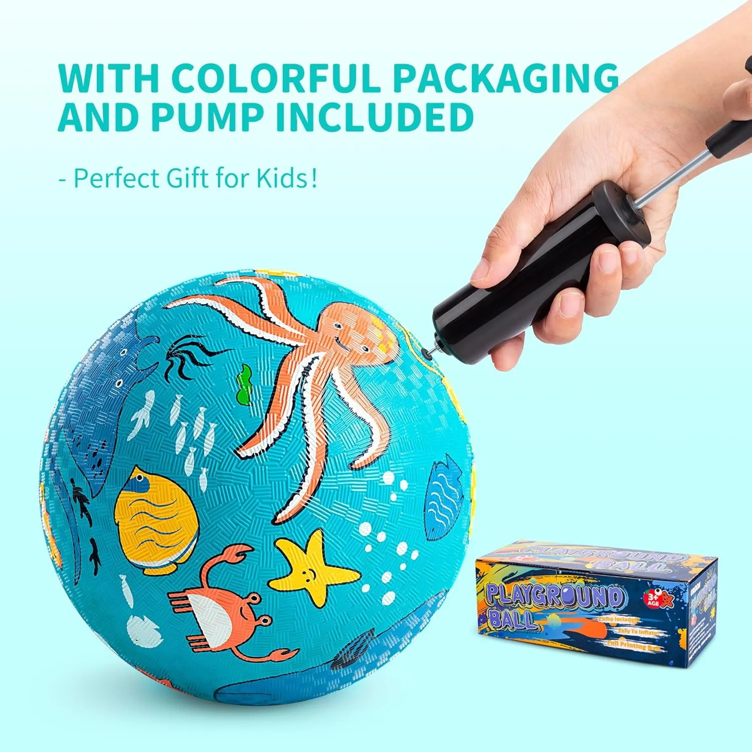2 Cartoon Playground Balls$ Balls for Kids 3 $ 8.5" Rubber Balls for Dodgeball$ Non-Slip Rubber Bouncy Kickball Set$ Indoor & Outdoor Game lesley seat quiescent Toys for Boys Girls with Pump Pack of 