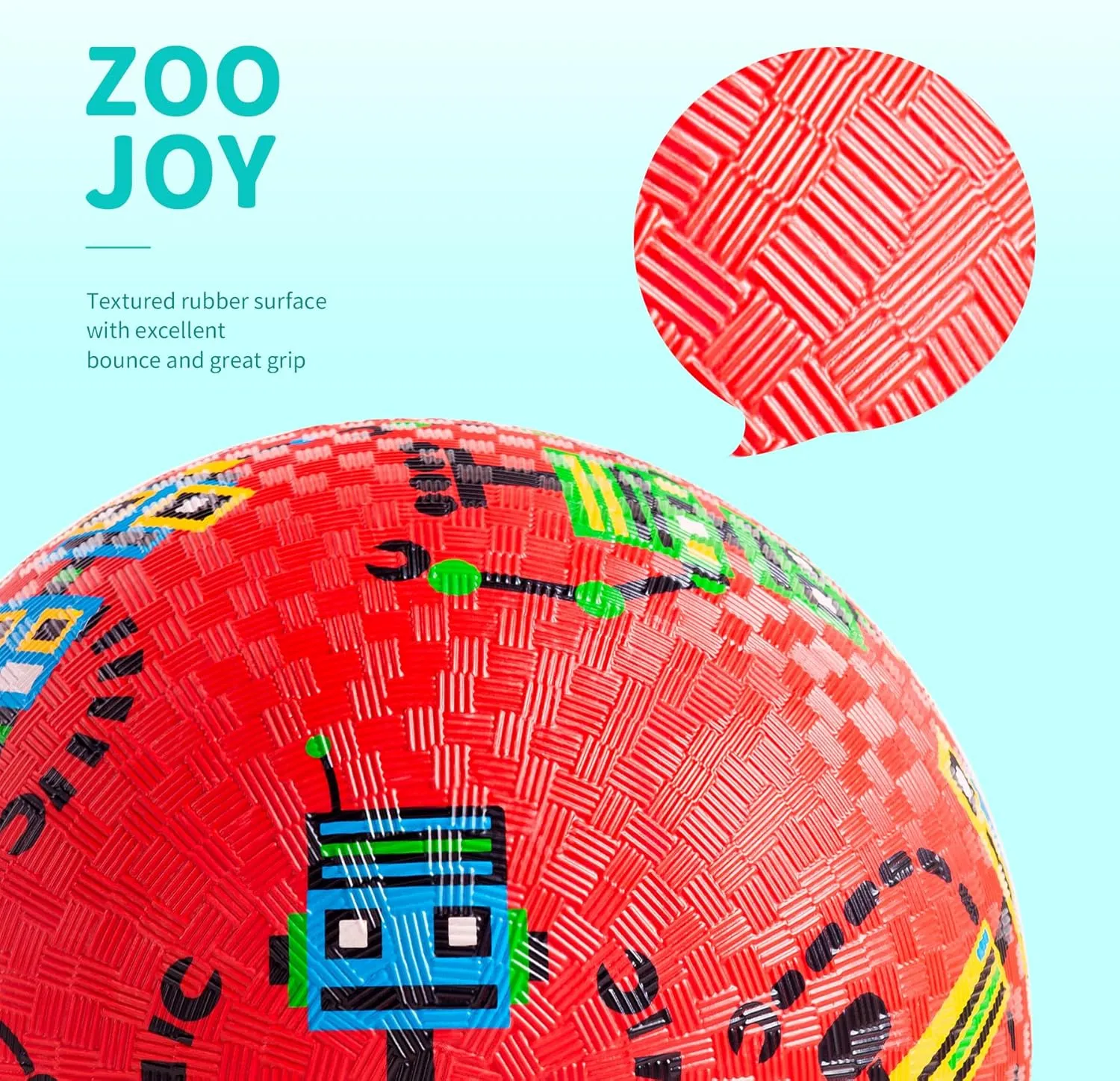 2 Cartoon Playground Balls$ Balls for Kids 3 $ 8.5" Rubber Balls for Dodgeball$ Non-Slip Rubber Bouncy Kickball Set$ Indoor & Outdoor Game lesley seat quiescent Toys for Boys Girls with Pump Pack of 