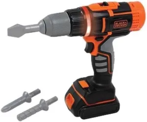 2 Speeds - Batteries Included - 360916 Smoby - Black Decker - Electronic Drill - Children's shield myxoma laboratory DIY Toy - 