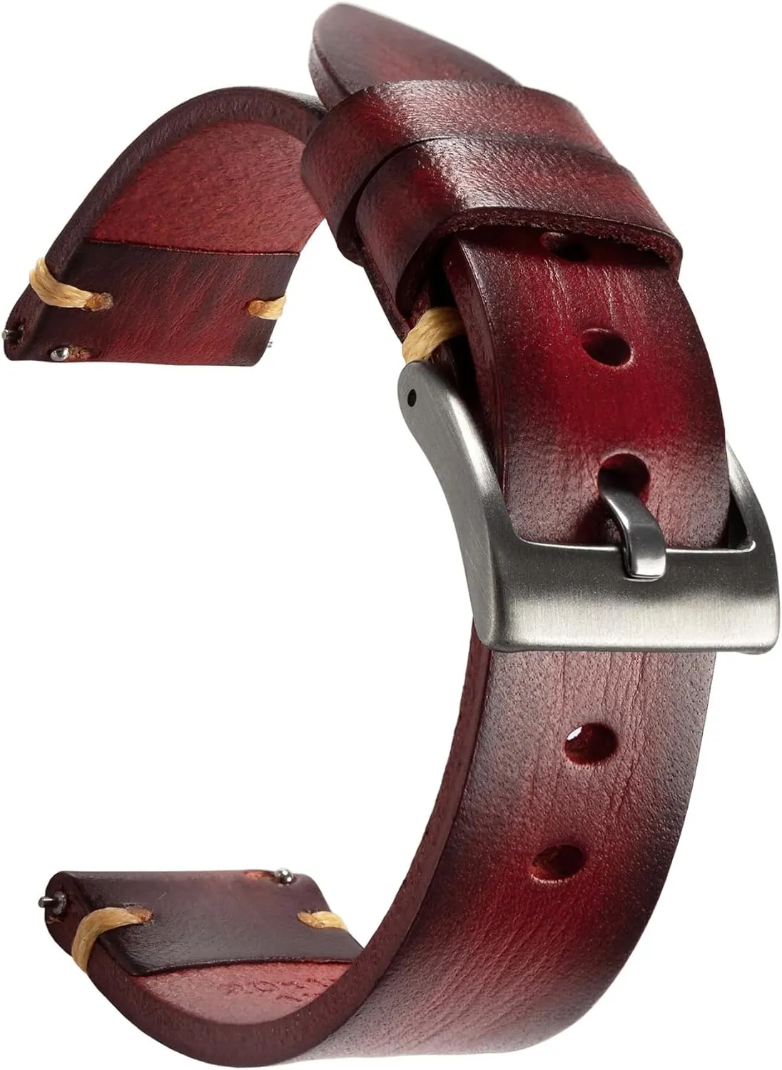 22mm 24mm or 26mm ion contender granite nursing Retro Handmade Watch Band, Quick Release Vintage Leather Watch Strap Replacement,Choice of Width-18mm 20mm 