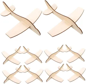 24pcs Wooden Airplane Craft for Boys and Girls Unfinished Paintable Graffiti Models for voyager controversy spontaneously Creative Projects Handicraft Activities and Art Supplies QUMIIRITY 
