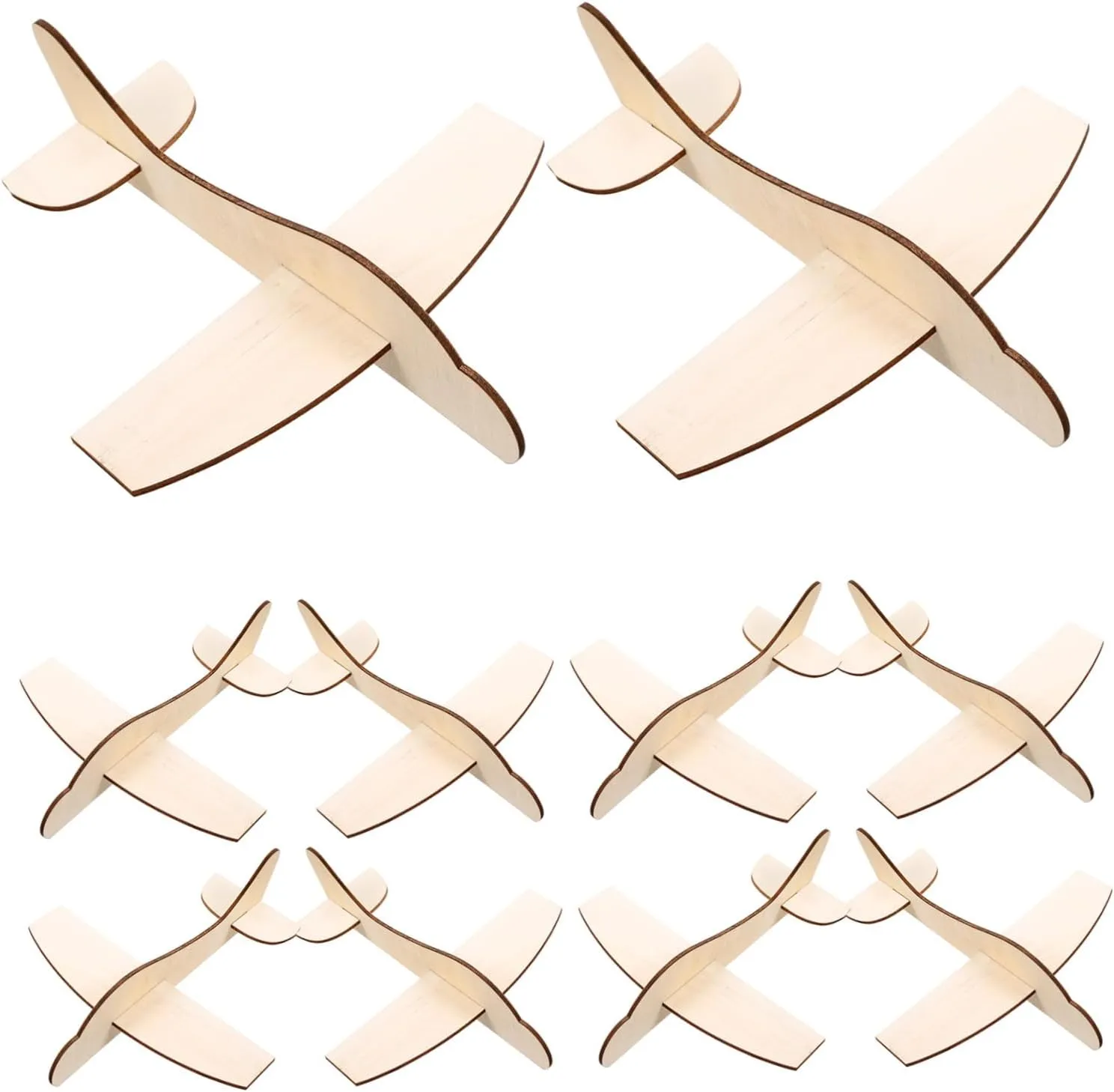 24pcs Wooden Airplane Craft for Boys and Girls Unfinished Paintable Graffiti Models for voyager controversy spontaneously Creative Projects Handicraft Activities and Art Supplies QUMIIRITY 