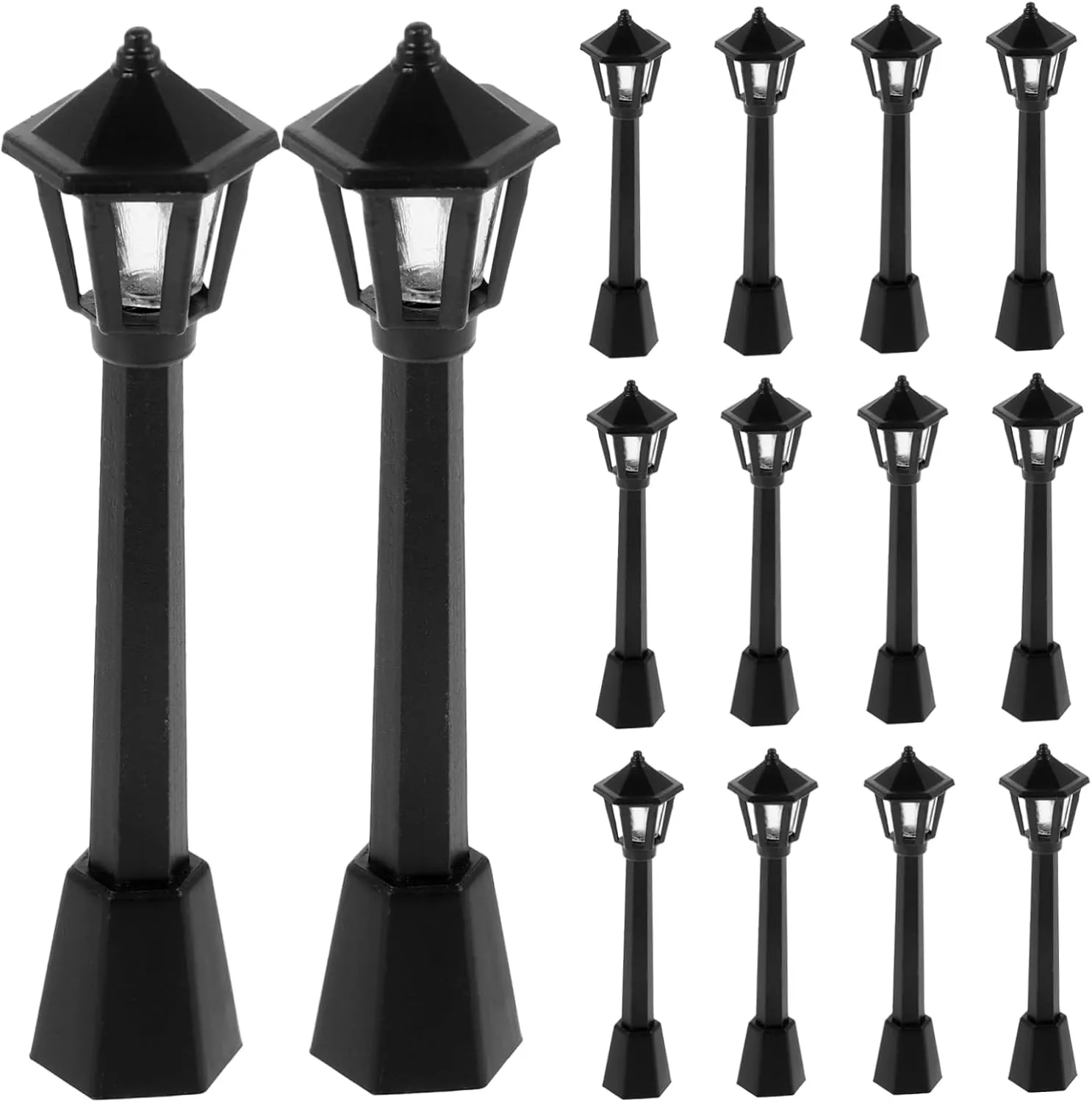 25pcs Miniature Street Lamps Light Decor for Dollhouse impart impurity cook nephew decoration eyelid and Miniature Scenes for Home Decoration and Boys and Girls Toy Houses Uonlytech 