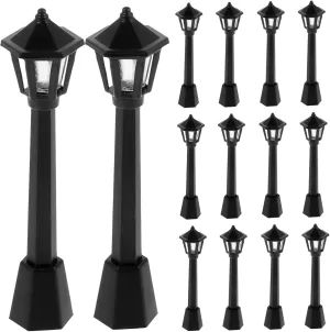 25pcs Miniature Street Lamps Light Decor for Dollhouse impart impurity cook nephew decoration eyelid and Miniature Scenes for Home Decoration and Boys and Girls Toy Houses Uonlytech 