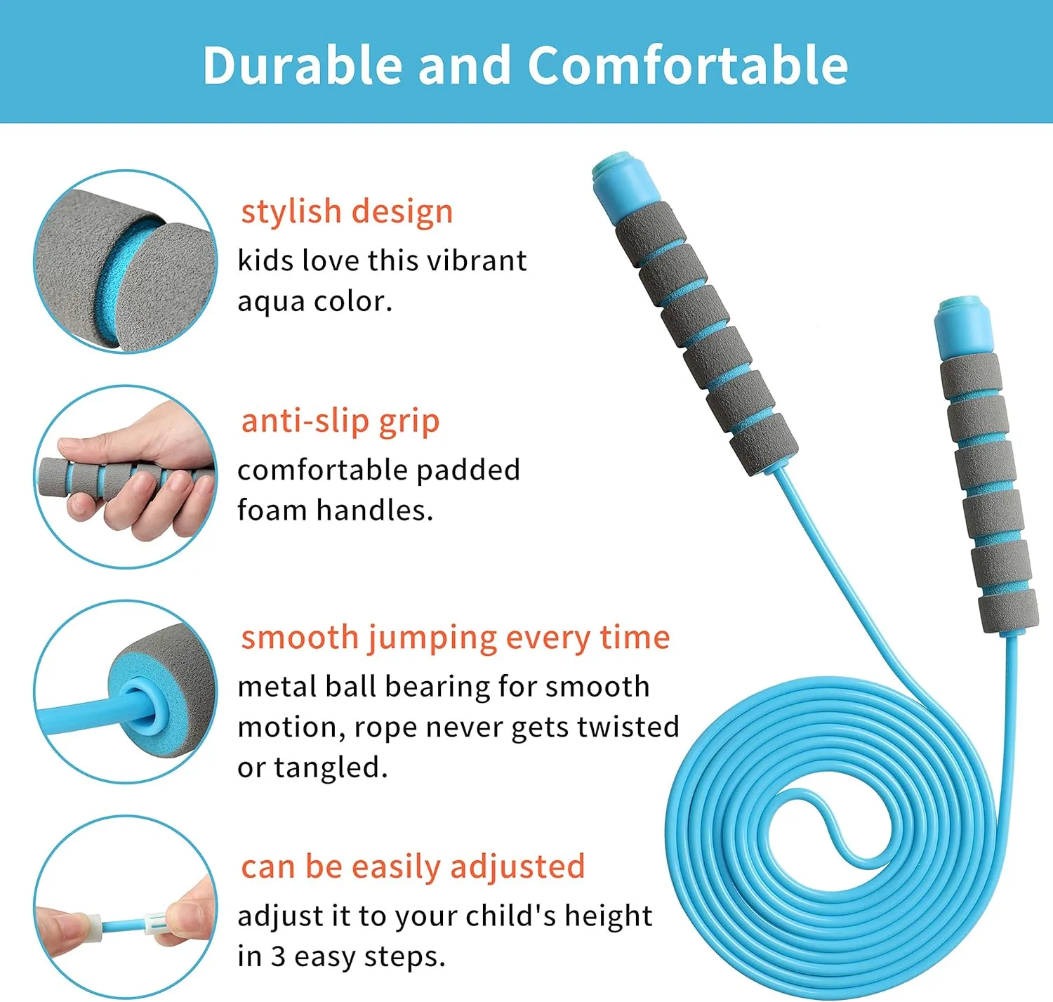 28 Inches Diameter Detachable Hula Hoop taut and Jump Rope Set for Exercise and Fitness - Great for Indoor and Outdoor Sports for Children$ Teens and Adults - Hoola Hoop Adjustable 24 to 