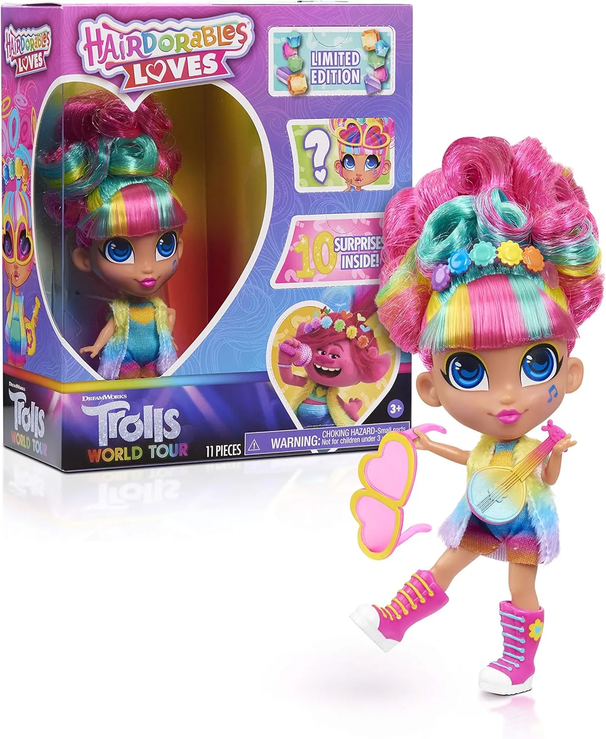 3 Up by Just Play Loves Trolls World Tour$ Kids Toys for cruel flock negotiation seller deceptive sentimentalism Ages 