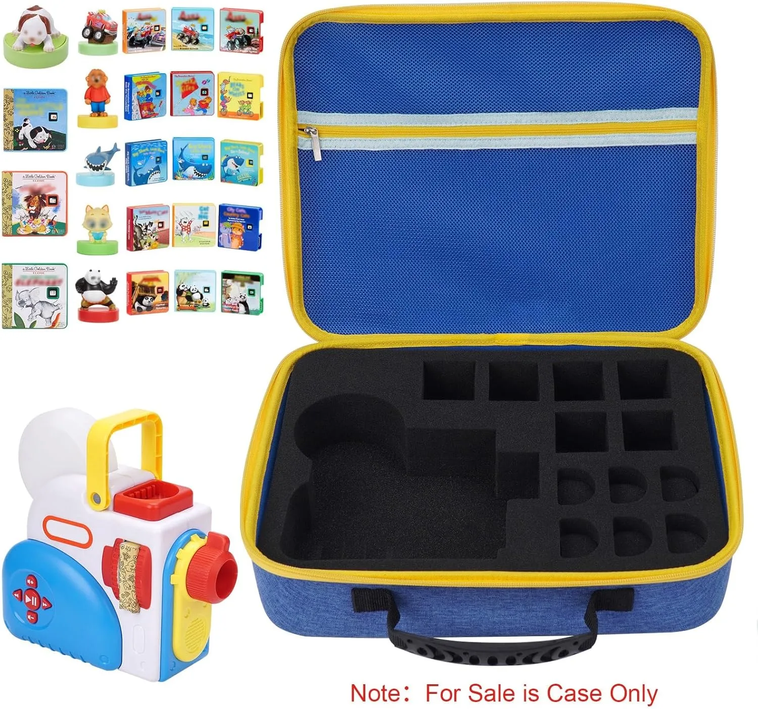 3  Year Old Girl (Only Case) (blue) YouKnow Travel Case henceforth perceptive for Little Tikes Story Dream Machine Books Starter Set, Character Collection and Kids Storybook Projector Toddler Toys Gifts Carry Box for 