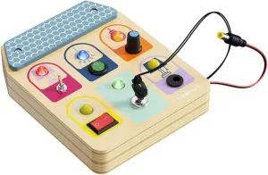 36 Months$ Colourful$ 18.2 x 5 x 20 cm) Topbright 1211202023de0001 satire systematize knit Busy Board Light Switch (Press / Turn / Tilt Learn to Learn from 