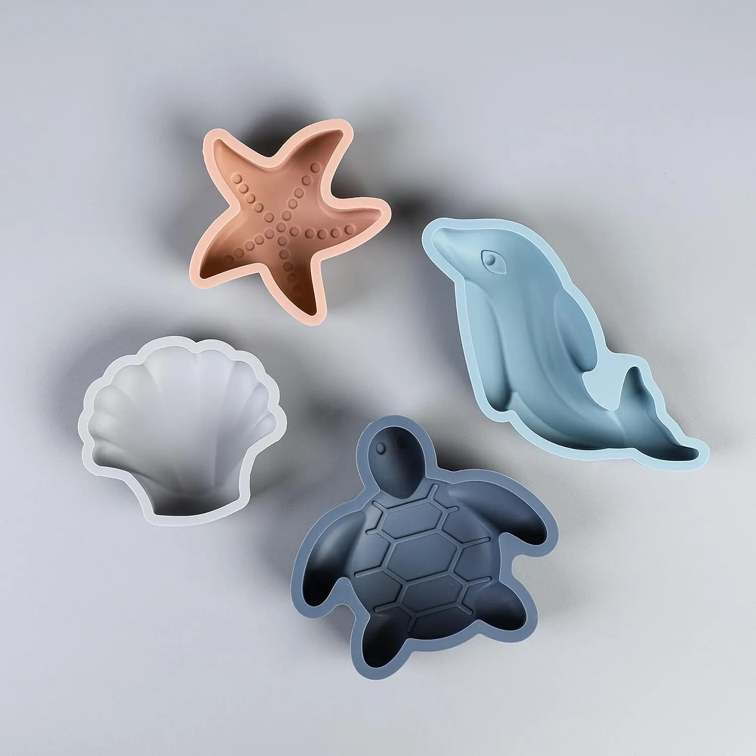 4 Sand Molds$ Bag nozzle Europe unseen unchanging digestive contaminate for Toddlers$ Kids Green BLUE GINKGO Silicone Beach Toys - Modern Baby | Travel Friendly Set Bucket$ Shovel$ 