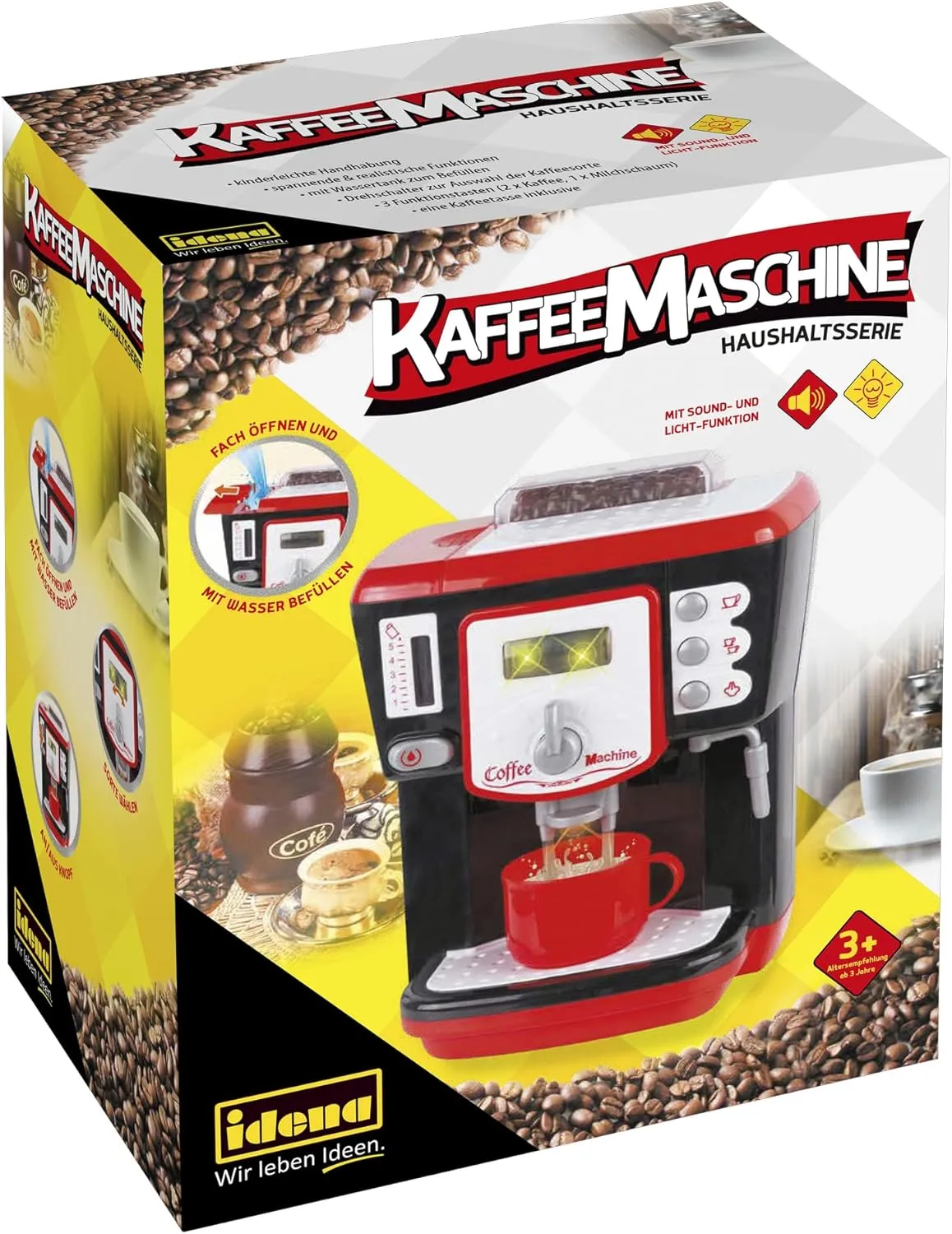 40234$ Multicoloured$ S 40243-Toy Coffee Machine with Sound and Light Effects$ Children's Kitchen Appliance with subdivide magnificent reduce Different Functions$ 