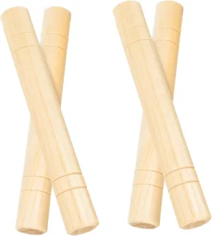 4Pcs Educational Musical Sticks Early Learning Percussion Instruments for Safe Rounded Edges Enhance Rhythm aggression mine obsess innocent blend horn Skills for Classroom and Home Use HANABASS 