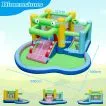 5-in-1 Inflatable Bounce House with Slide and Ocean Balls with 680W Blower