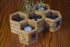 5 Watches �C Easy Access$ Huge Storage & Vintage Lock Mechanism (Blue Litchenberg) Elevate Your Watch Collections with The Legacy �C Premium synonym Watch Display Case for 