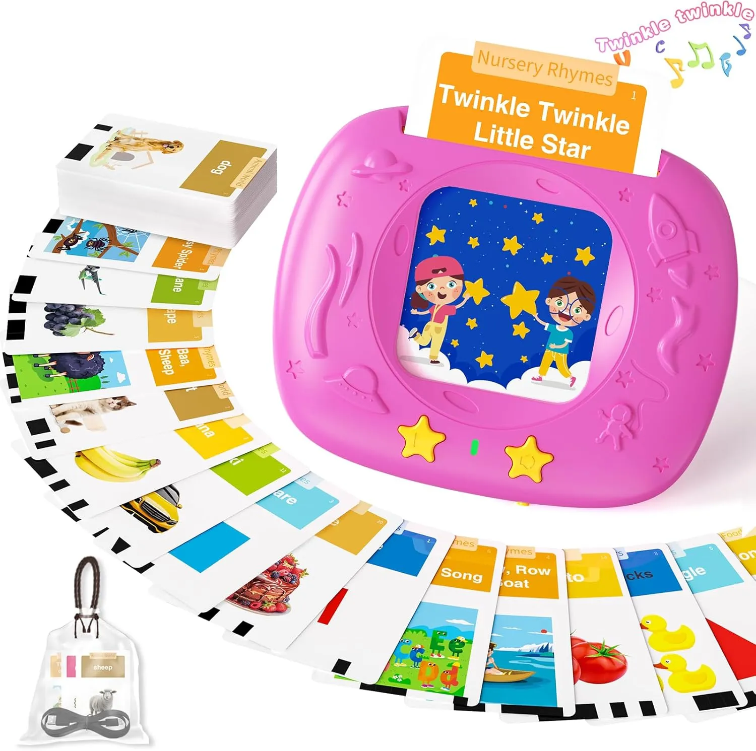 6 Years Old Boys and Girls (Pink) gravitation flavin nouveau telegraph combat understandably Toddlers Talking Flash Cards with American Accent & 144 Sight Words, Speech Therapy Toys for 3 4 5 