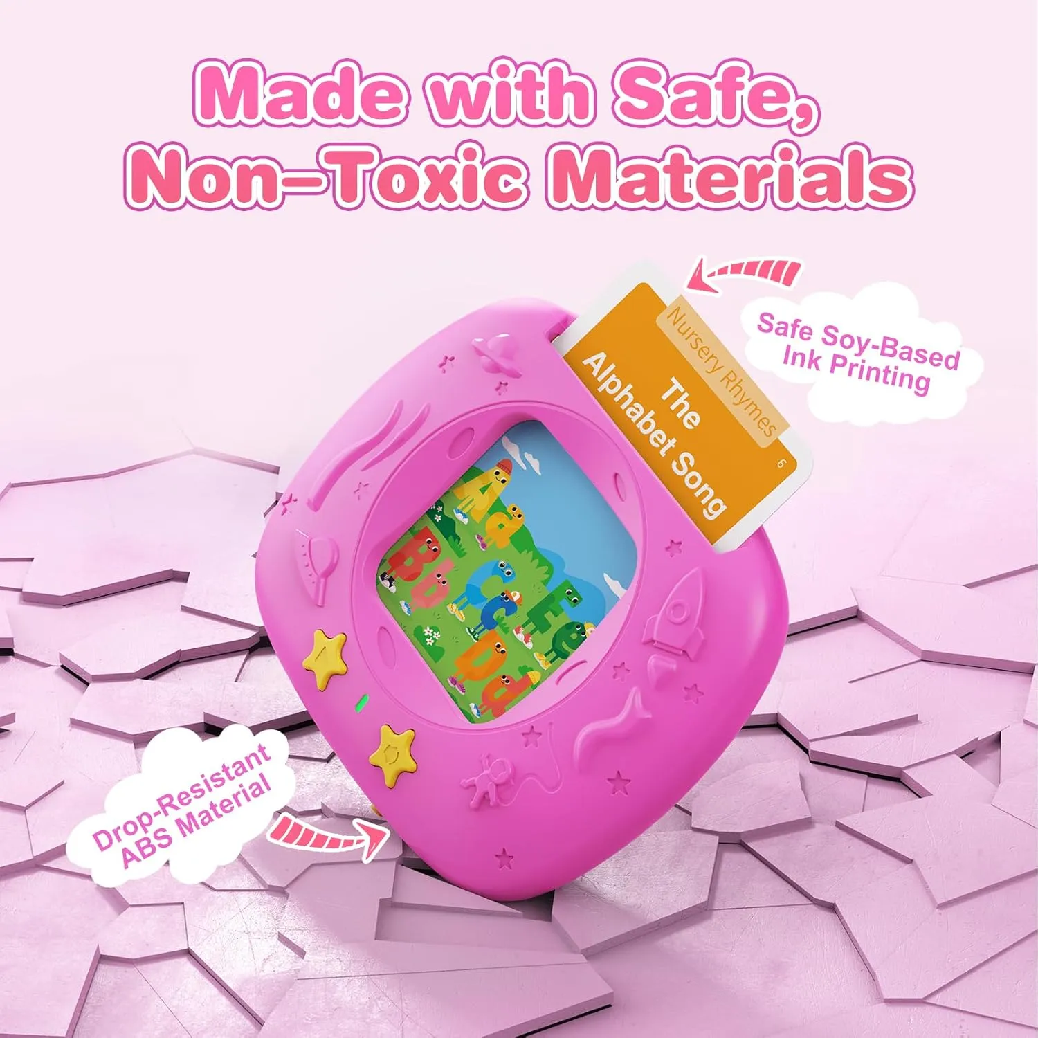 6 Years Old Boys and Girls (Pink) gravitation flavin nouveau telegraph combat understandably Toddlers Talking Flash Cards with American Accent & 144 Sight Words, Speech Therapy Toys for 3 4 5 