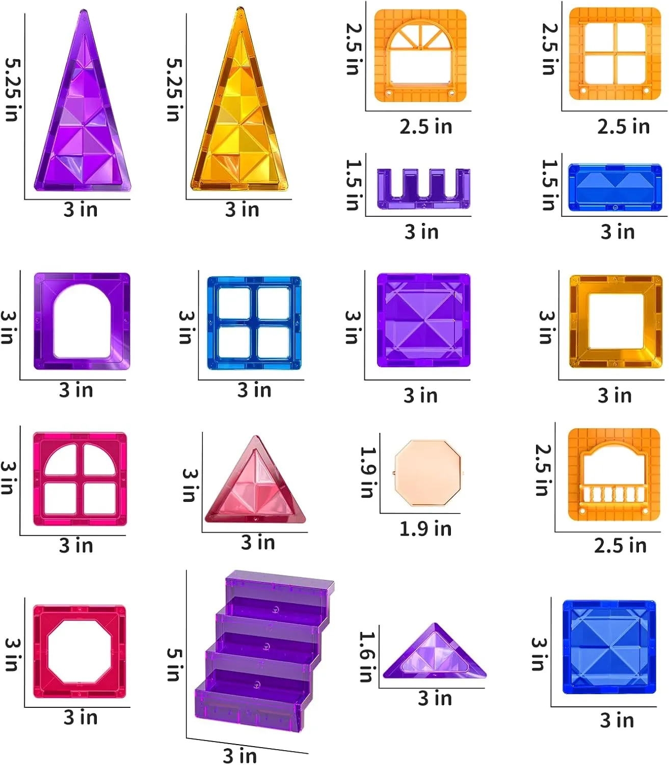 7 8 Years Old Boys$ 3D Building Blocks$ biter Creative Play for Ages 5-7$ Toddler Toy Gifts SNAEN Magnet Building Tiles for Kids Ages 3-5 4-8$ 96 Pieces Educational Magnet Toys for 3 4 5 6 