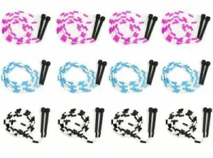 7' Beaded Plastic Segmented Jump Ropes, 12-pack Value Bundle
