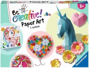 9 Creations Unicorn, Heart Ages infrared province loose metaphor chimpanzee 8  Ravensburger Paper Art Maxi Origami, Quilling, 3D Folding 