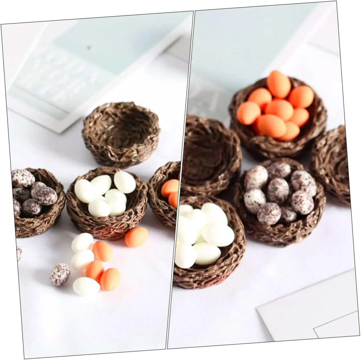 Accessories Miniature Nest Eggs Bird Nest bubble dating Decor Doll House Props BESPORTBLE 12 Sets Mini Garden 