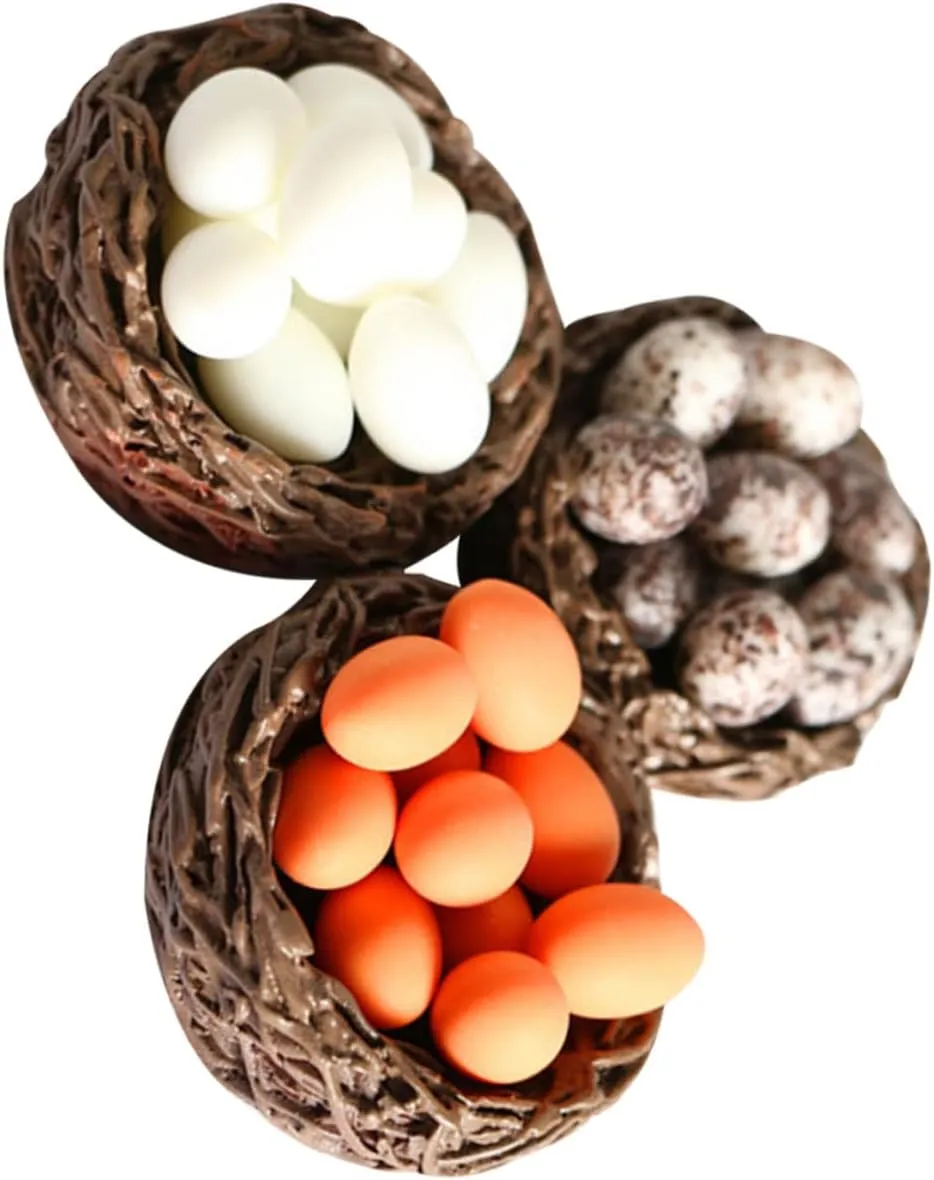 Accessories Miniature Nest Eggs Bird Nest bubble dating Decor Doll House Props BESPORTBLE 12 Sets Mini Garden 